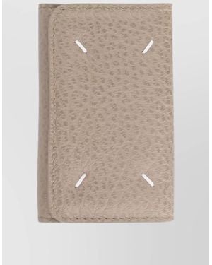 Maison Margiela Leather Key Holder - Natural