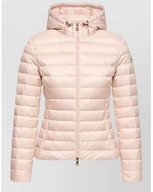 Moncler Short Hooded Down Jacket Packable Design - Natural