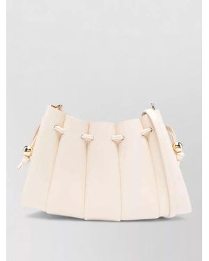 THEMOIRÈ Calipso Crossbody Shoulder Bag Vegan Fabric - Natural