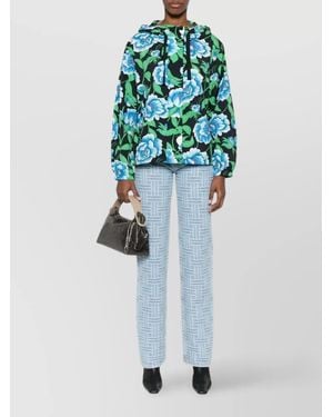KENZO Embroidered Denim Straight-Leg Jeans - Blue