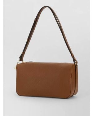 Gucci Leather Half Horsebit Medium Shoulder Bag - Brown