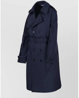 E.L.V. Denim Hackney Trench Coat - Blue