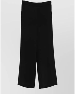P.A.R.O.S.H. Pants High Waist Wide Leg - Black