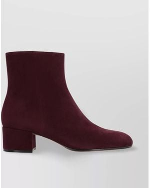 Gianvito Rossi Joelle Suede Ankle Boots - Purple