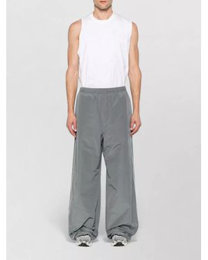Balenciaga Beachwear Shirt Lightweight Loose Fit Stripes - Grey