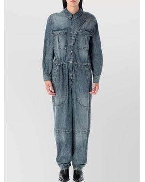 Isabel Marant Cotton Jumpsuit - Blue