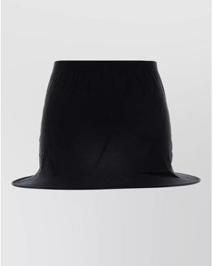 GIMAGUAS Fina Mini Skirt Nylon Flared Hem - Black