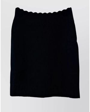 Chloé Cashmere Wool Knit Mini Skirt - Black