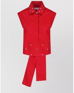 Our Legacy Cotton Long-Sleeve Shirt - Red