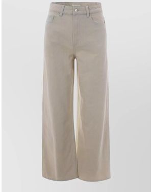 A.P.C. Denim Wide-Leg Trousers - Grey