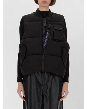 Alpha Industries Sleeveless Ma 1 Padded High Neck Jacket - Black