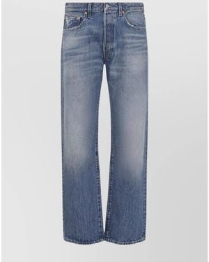 Valentino Denim Straight-Leg Jeans - Blue