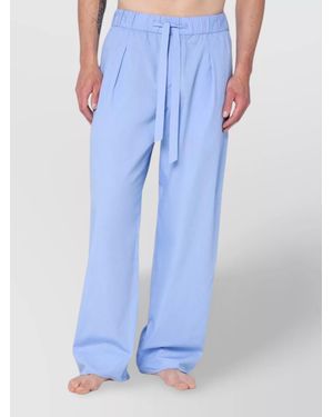 Tekla Cotton Pyjama Trousers - Blue