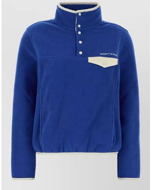 Sporty & Rich Pile Jacket - Blue