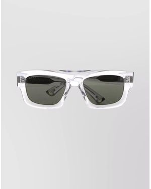 Gucci Rectangular Sunglasses Transparent Frame - Multicolor