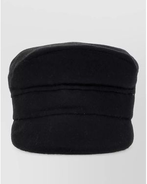 P.A.R.O.S.H. Wool Baker Boy Hat - Black