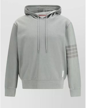Thom Browne Cotton Hoodie - Gray