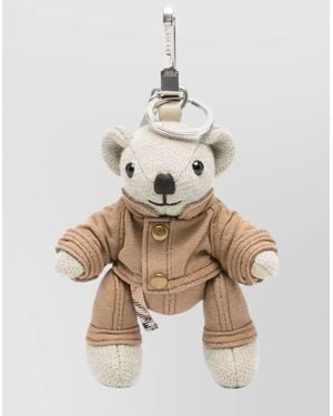 Burberry Thomas Bear Charm Keyring - Natural