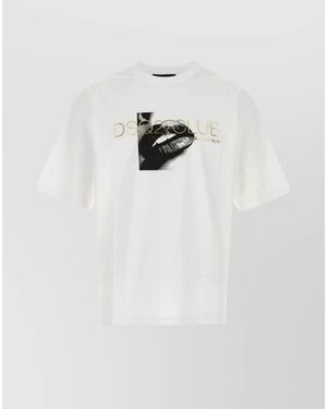 DSquared² Logo Print Cotton T-Shirt - White