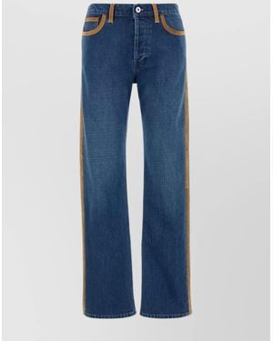 Miu Miu Denim Straight-Leg Trousers - Blue
