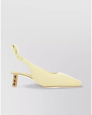 Boyy Leather Slingback Court Shoes - Natural