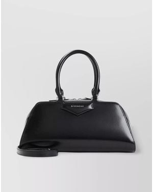 Givenchy Antigona Small Leather Shoulder Bag - Black