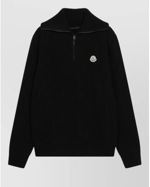 Moncler Wool Sweater - Black