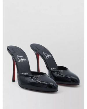 Christian Louboutin Patent Leather Mules - Blue