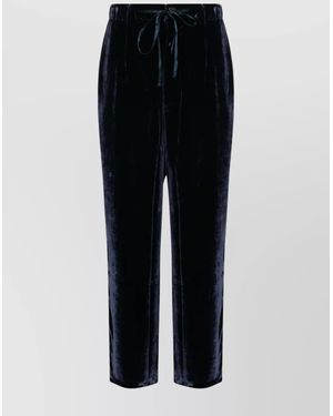 Pierre Louis Mascia Silk Wide-Leg Trousers - Black