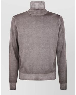 Filippo De Laurentis Turtleneck Wool Jumper - Grey