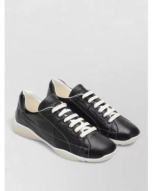 Prada Trainers Contrast Sole Round Toe Design - Multicolour