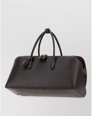 Alaïa Leather Medium Tote Bag - Black
