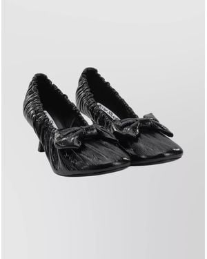 Acne Studios Leather Court Shoes - Black