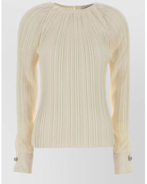 Lanvin Satin Blouse - Natural