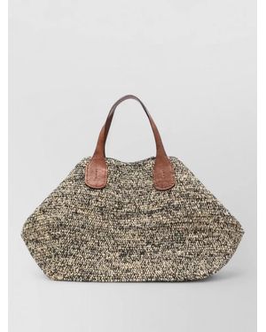 IBELIV Raffia Tote Bag - Gray