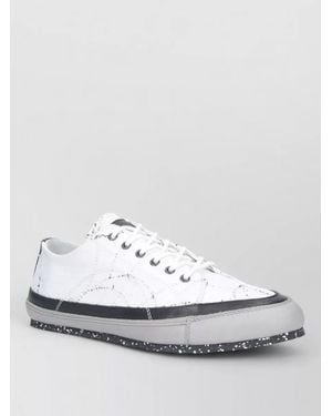 Kiko Kostadinov Low Top Trainers Contrast Sole Design - White