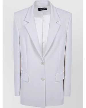 DR. HOPE Oversized Single-Breasted Suit Jacket - Blue