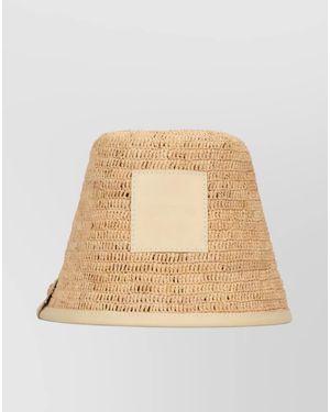 Jacquemus Raffia Bucket Hat - Natural