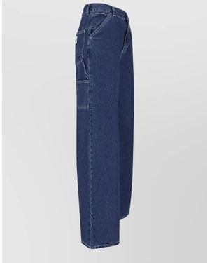 Carhartt Straight-Leg Wide-Leg Pants - Blue