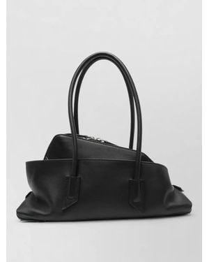 The Attico La Passeggiata Small Structured Tote Bag - Black