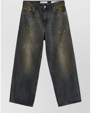 Our Legacy Cotton Wide-Leg Jeans - Grey
