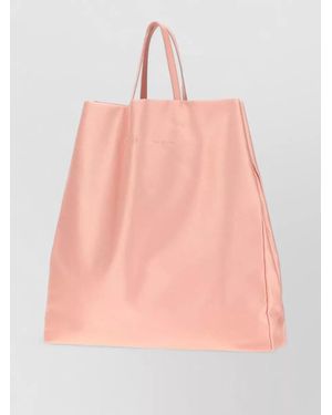 Carven Jeanne Fabric Shopper Tote Bag - Pink