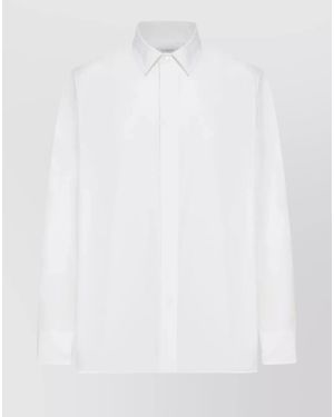 Saint Laurent Cotton Poplin Shirt - White