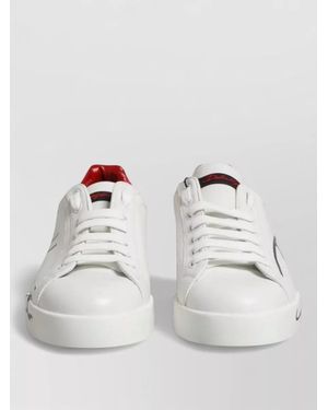 Dolce & Gabbana Leather Low-Top Trainers - Grey
