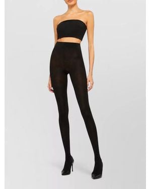 Wolford Velvet De Luxe 66 High Waist Tights - Black