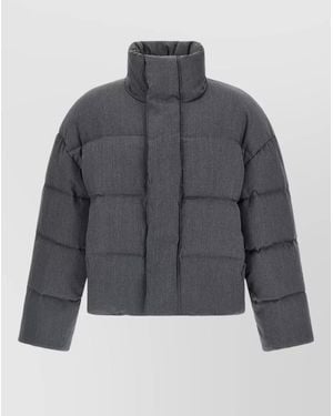 Entire studios Mml Puffer Down Jacket High Collar - Grey