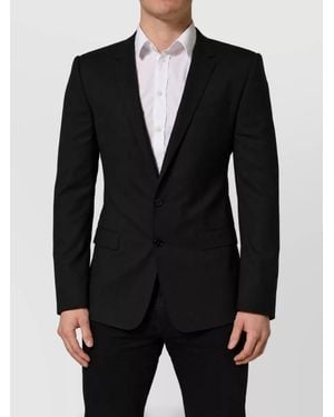 Dolce & Gabbana Single Breasted Blazer Jacket - Black