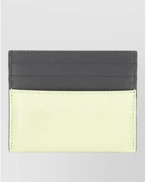 Givenchy Padded Leather Two Tone Card Holder - Gray