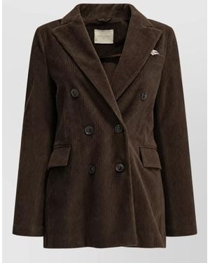 Circolo 1901 Double-Breasted Coat - Black