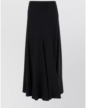 Chloé Silk Satin Maxi Skirt - Black